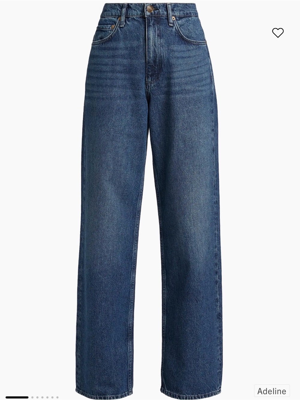 rag & bone Shea High Rise Relaxed Jeans in Adeline